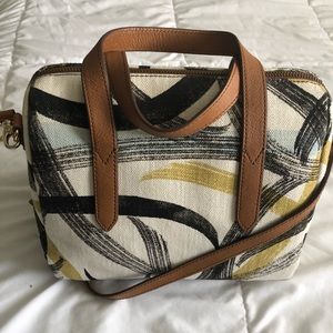 Fossil Sydney Satchel w detachable crossbody strap